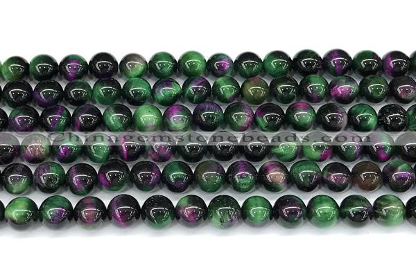 CTE2437 15 inches 8mm round mixed tiger eye beads