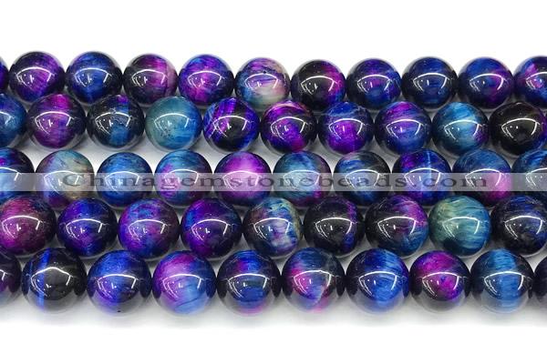 CTE2443 15 inches 10mm round mixed tiger eye beads