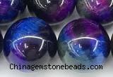 CTE2444 15 inches 12mm round mixed tiger eye beads