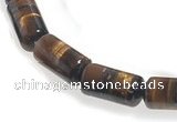 CTE28 16 inches 8*15mm column yellow tiger eye beads Wholesale