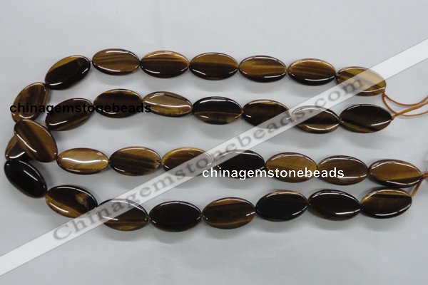 CTE302 15.5 inches 15*25mm oval yellow tiger eye gemstone beads