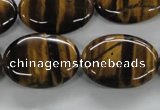 CTE303 15.5 inches 18*25mm oval yellow tiger eye gemstone beads