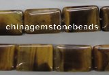 CTE314 15.5 inches 12*18mm rectangle yellow tiger eye gemstone beads