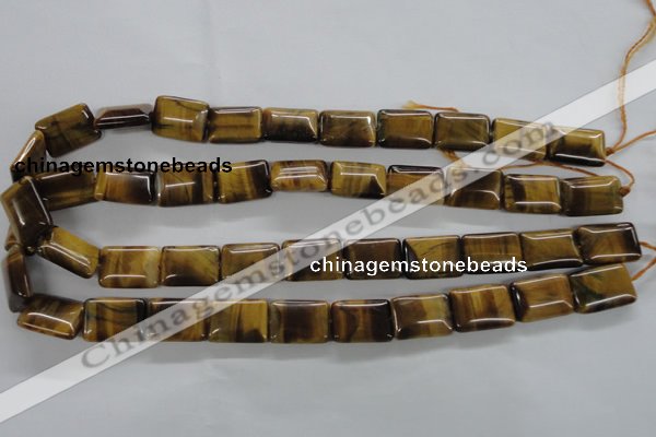 CTE314 15.5 inches 12*18mm rectangle yellow tiger eye gemstone beads