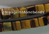 CTE327 15.5 inches 10*10mm cube yellow tiger eye gemstone beads