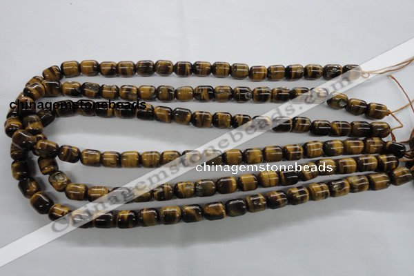 CTE328 15.5 inches 8*10mm drum yellow tiger eye gemstone beads