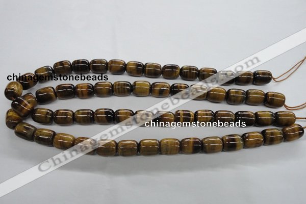 CTE329 15.5 inches 10*14mm drum yellow tiger eye gemstone beads