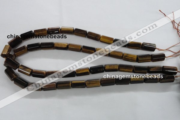 CTE330 15.5 inches 8*16mm faceted column yellow tiger eye gemstone beads