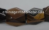 CTE335 10*18mm – 18*22mm faceted nuggets yellow tiger eye gemstone beads