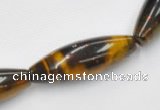 CTE35 15.5 inches 10*30mm rice shape blue tiger eye beads wholesale