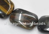 CTE39 15.5 inches 15*20mm rectangle blue tiger eye beads wholesale