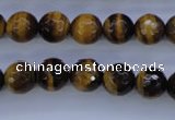 CTE423 15.5 inches 10mm faceted round yellow tiger eye beads