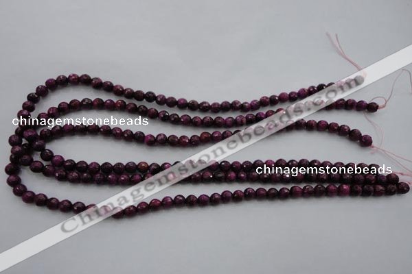 CTE471 15.5 inches 6mm faceted round red tiger eye beads wholesale