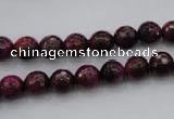 CTE472 15.5 inches 8mm faceted round red tiger eye beads wholesale