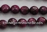 CTE474 15.5 inches 12mm faceted round red tiger eye beads wholesale