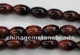 CTE51 15.5 inches 8*12mm rice red tiger eye gemstone beads