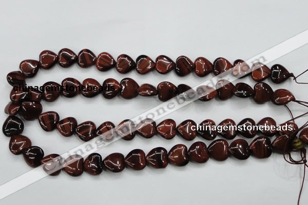 CTE52 15.5 inches 14*14mm heart red tiger eye gemstone beads