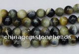 CTE551 15.5 inches 6mm round golden & blue tiger eye beads