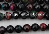 CTE593 15.5 inches 10mm round colorful tiger eye beads wholesale