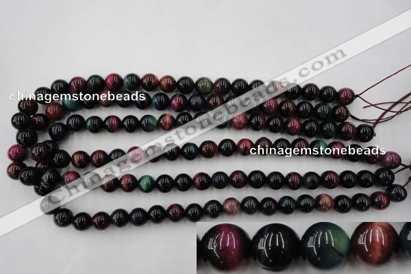 CTE593 15.5 inches 10mm round colorful tiger eye beads wholesale