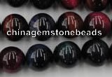 CTE595 15.5 inches 14mm round colorful tiger eye beads wholesale