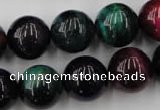 CTE596 15.5 inches 16mm round colorful tiger eye beads wholesale