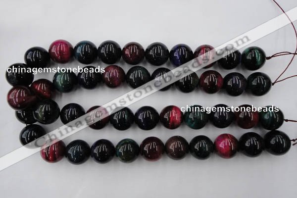 CTE598 15.5 inches 20mm round colorful tiger eye beads wholesale