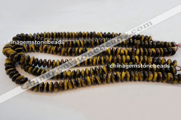 CTE602 15.5 inches 5*10mm rondelle yellow tiger eye beads wholesale