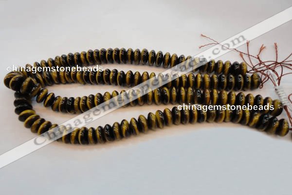 CTE603 15.5 inches 6*12mm rondelle yellow tiger eye beads wholesale