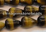 CTE609 15.5 inches 13*18mm teardrop yellow tiger eye beads wholesale