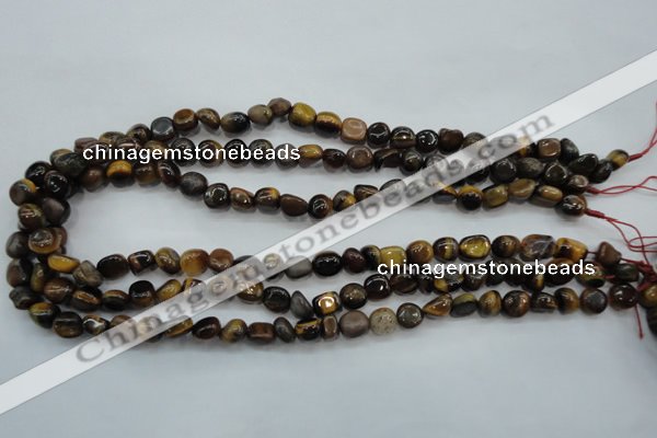 CTE96 15.5 inches 6*9mm nuggets yellow tiger eye beads wholesale