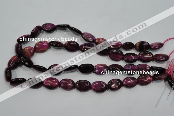 CTE993 15.5 inches 10*14mm oval dyed red tiger eye beads wholesale