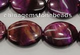 CTE997 15.5 inches 18*25mm oval dyed red tiger eye beads wholesale