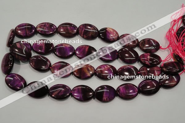 CTE997 15.5 inches 18*25mm oval dyed red tiger eye beads wholesale