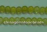 CTG06 15.5 inches 3mm round tiny yellow agate beads wholesale
