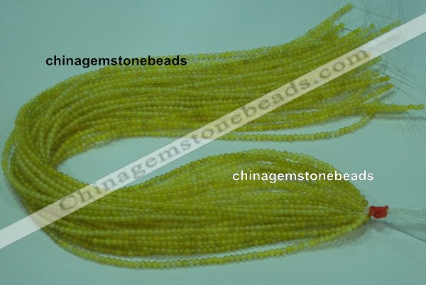 CTG06 15.5 inches 3mm round tiny yellow agate beads wholesale