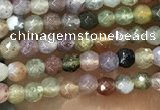 CTG1009 15.5 inches 2mm faceted round tiny Indian agate beads