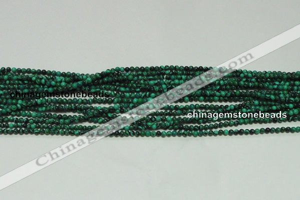 CTG102 15.5 inches 2mm round tiny synthetic malachite beads wholesale