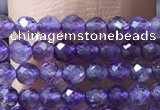 CTG1022 15.5 inches 2mm faceted round tiny amethyst beads