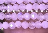 CTG1028 15.5 inches 2mm faceted round tiny white moonstone beads