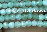 CTG1037 15.5 inches 2mm faceted round tiny green aventurine beads