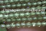 CTG1046 15.5 inches 2mm faceted round tiny peridot gemstone beads