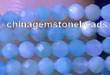 CTG1050 15.5 inches 2mm faceted round tiny amazonite beads