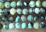 CTG1057 15.5 inches 2mm faceted round tiny African turquoise beads