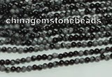 CTG106 15.5 inches 2mm round tiny snowflake obsidian beads wholesale