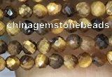 CTG1064 15.5 inches 2mm faceted round tiny yellow tiger eye beads