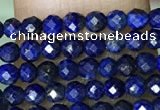 CTG1074 15.5 inches 2mm faceted round tiny dyed lapis lazuli  beads