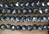 CTG1085 15.5 inches 2mm faceted round tiny hematite beads