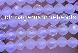 CTG1091 15.5 inches 2mm faceted round tiny quartz glass beads