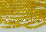 CTG111 15.5 inches 2mm round tiny yellow agate beads wholesale